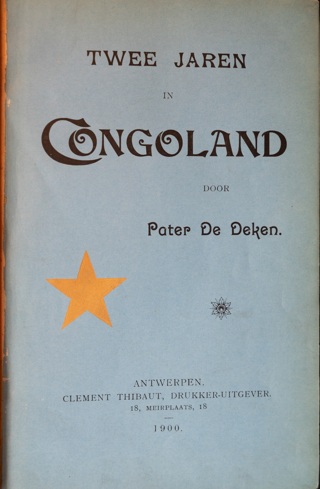 Titelblad boek Twee jaren in Congoland