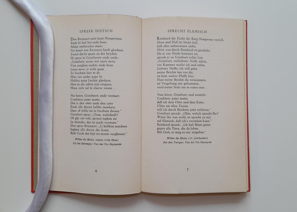 Een pagina uit Das flämische Kampfgedicht