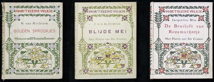 Drie covers van sprookjesboeken. 