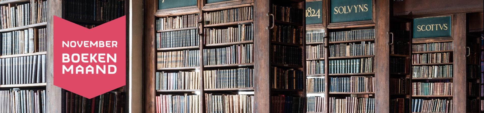 Nottebohmzaal met logo Novermber Boekenmaand 2022
