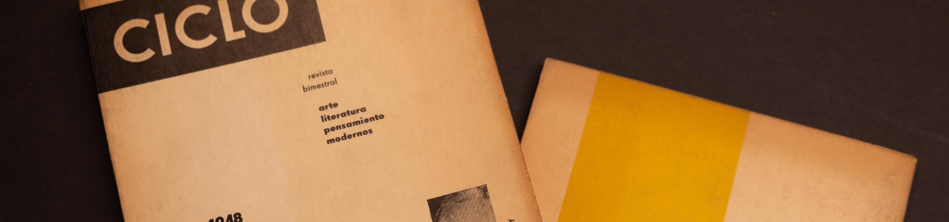 Een magazinecover in Bauhaus stijl