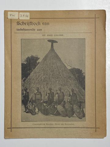 cover van 'Schrijfboek van ...,' uit 1900