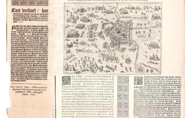 Abraham Verhoeven krant met schets